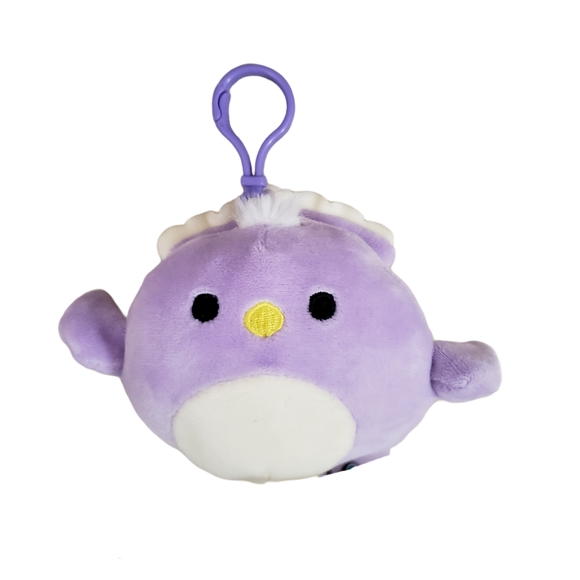 Kellytoy Other - Elina the Purple Peacock Clip 3.5" Squishmallow Plush 2021 NWT